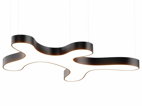  云系列S1900 LED吊灯3d模型3d模型 