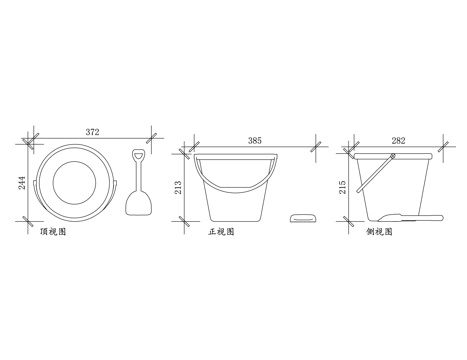 沙滩桶 玩沙桶 儿童沙桶 玩具沙桶 海边沙桶cad施工图