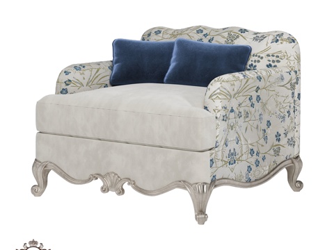  (OM) Evangeline扶手椅 Romano Home3d模型 