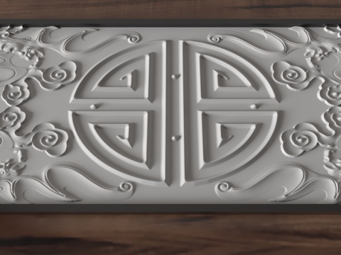  现代茶盘3d模型 