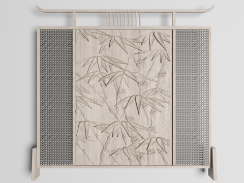  现代屏风隔断3d模型 