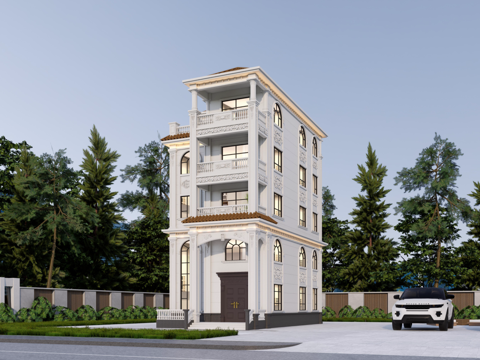 欧式别墅su模型su模型