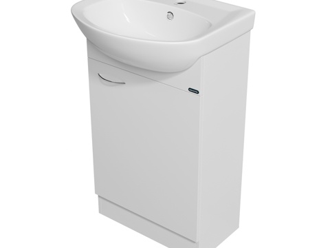  OM SANITA ATTICA-50柜体（单门）+洗脸盆A3d模型 