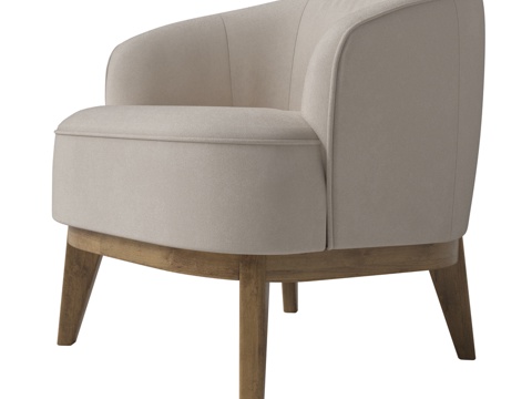  Verda雨果扶手椅3d模型 