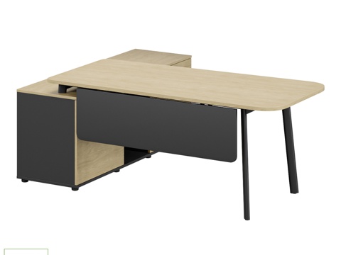  FLEX底座式OM书桌3d模型 