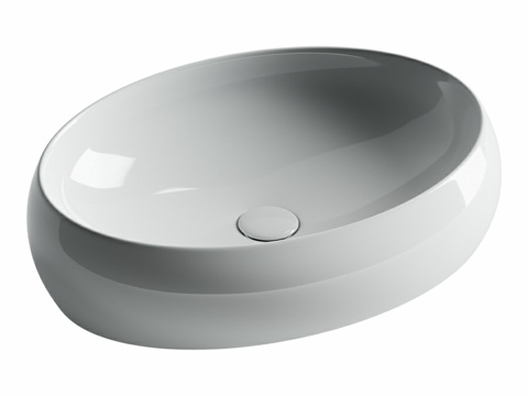  OM 悬挂式椭圆形洗手盆 Element 560x390x13d模型 