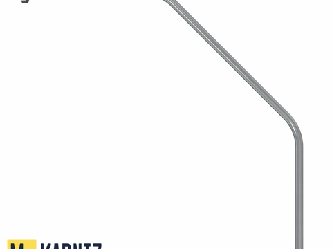  浴室窗帘杆梯形90x90 Mr.KARNIZ3d模型 