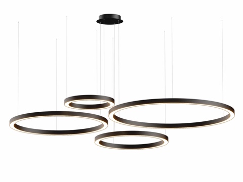  LED吊灯Corona水平环形灯40 60 803d模型 