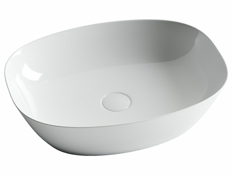  OM 悬挂式椭圆形洗脸盆碗 Element 500x380x3d模型 