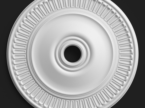  135号灰泥装饰花饰3d模型 