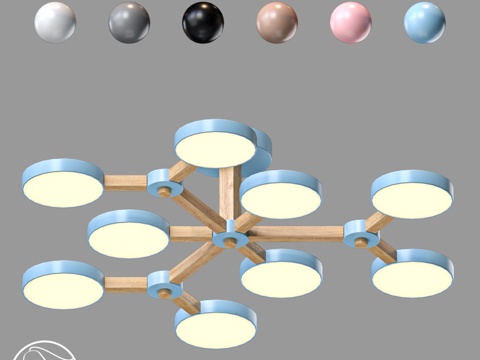  LampsShop.ru PL3126 枝形吊灯 蛛网3d模型 