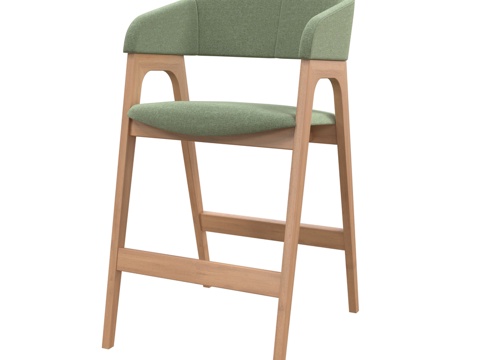  OM Turin 吧椅3d模型 