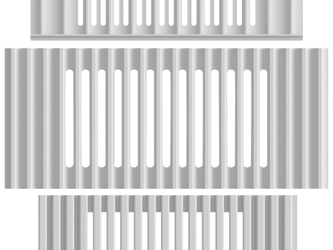  通风饰带7号、8号和9号3d模型 