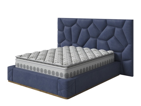  Verda宝石底座与宝石床头板3d模型 