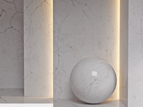  石英石 Noblle Quartz Q798 卡拉卡塔优雅3d模型 