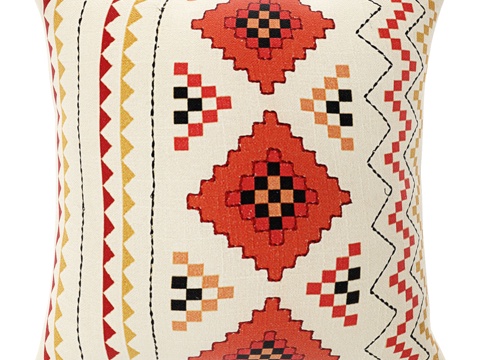  OM_文化遗产系列装饰靠枕3d模型 