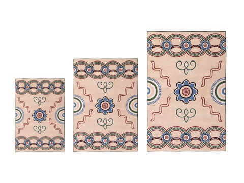  OM_埃文纹饰棉质地毯3d模型 