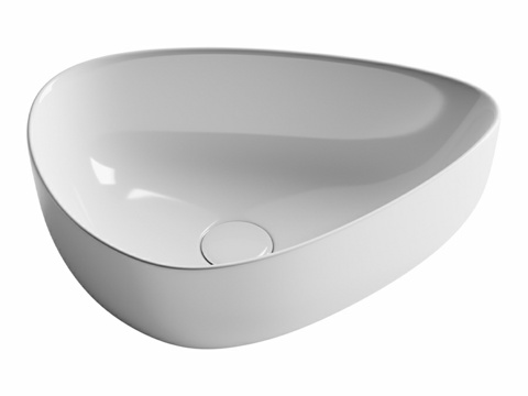  OM洗脸盆碗顶置不对称形状Elem3d模型 