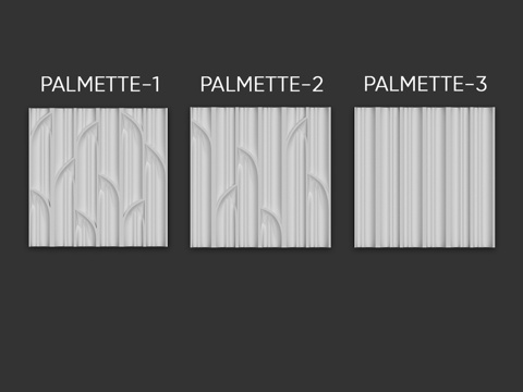  3D装饰板构件PALMETTE3d模型 