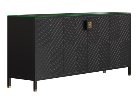  沙发与装饰 餐边柜 Dell 黑色 (art. 1702)3d模型 