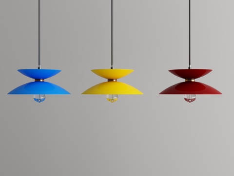  现代吊灯3d模型 