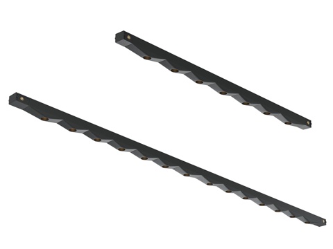  尖刺基底轨道灯3d模型 