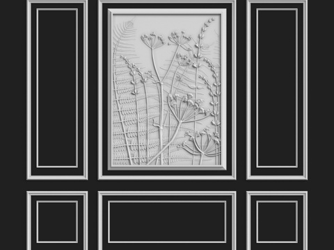  墙面组合 #1953d模型 