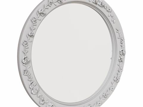  OM经典风格圆形镜3d模型 