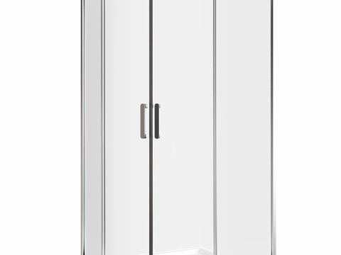  淋浴房ABBERSchwarzerDiamantAG01193d模型 