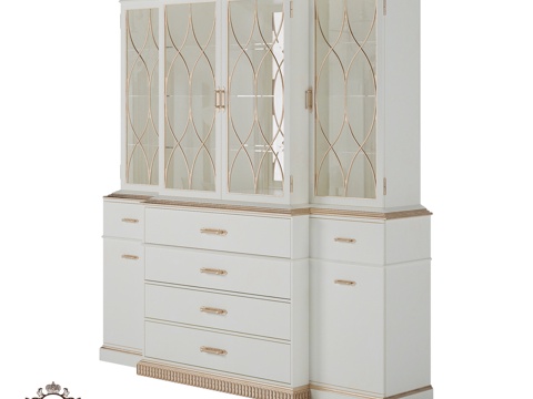  (OM) 罗马诺家居格蕾丝大型展示柜3d模型 