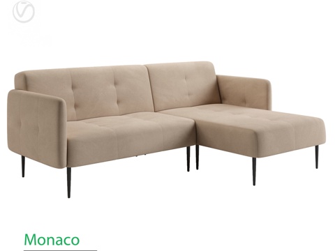  带躺椅的摩纳哥沙发床3d模型 