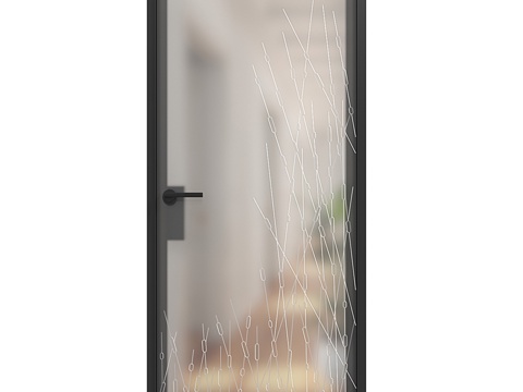  铝玻璃门东京P款 来自达里亚诺工厂3d模型 