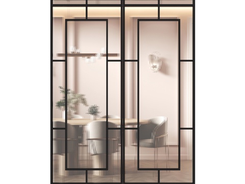  Porta Prima I 铝制隔断3d模型 