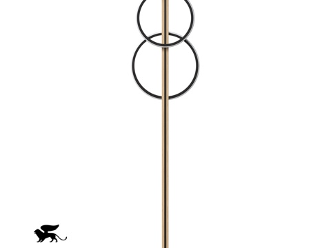 ARTE灯具OM A3913PN-24BK3d模型