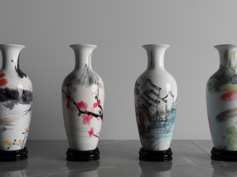  现代装饰摆件3d模型 