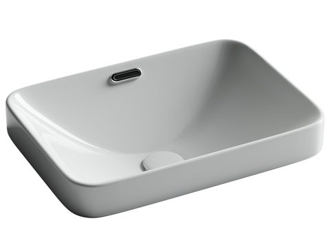  OM Element 嵌入式台面水槽带排水口及溢流装置3d模型 