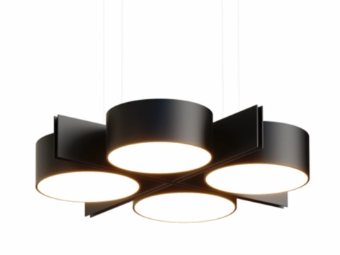  悬挂式LED灯YOKE 2x2 OM3d模型 