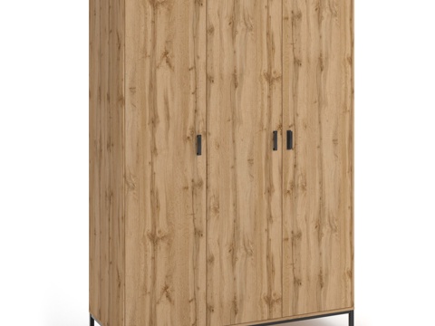  三门衣柜Baikal3d模型 