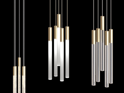  方形底座吊灯 IT-Laser-Square-20x23d模型 