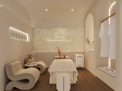  美容院包间  美容SPA  美容美甲店包间  美容院设计3d模型 