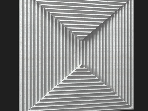  OM棱纹方凳13d模型 