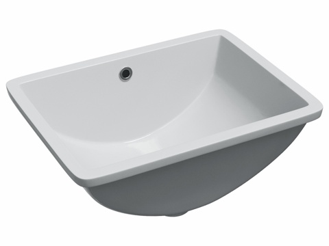 OM Ceramicanova Era 下嵌式水槽，含排水装3d模型 