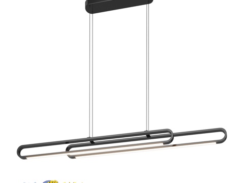  OM线性吊灯 Lussole LSP-73043d模型 