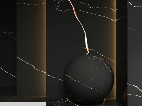  亚克力石材 GRANDEX M-605 白夜3d模型 