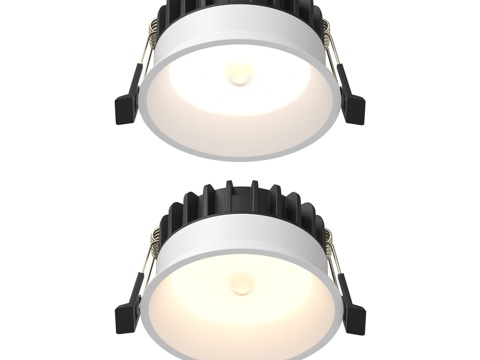  带光线与动作传感器的嵌入式灯具 Okno3d模型 