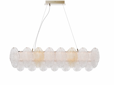  OM LED灯，金色，透明琥珀色，灯具3d模型 