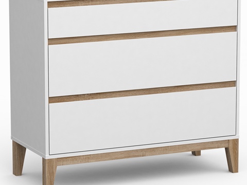  三抽屉柜 奥雷尔3d模型 