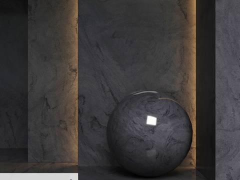  亚克力石 GRANDEX M-728 黑曜土3d模型 