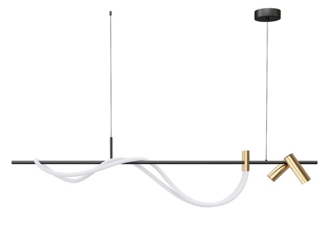  吊灯 Kylie 黑色青铜 08039K-140A,19(23d模型 