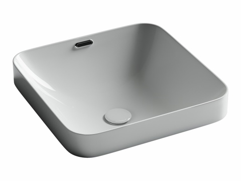 OM Element 嵌入式台面盥洗盆带排水口及溢流装置3d模型3d模型 